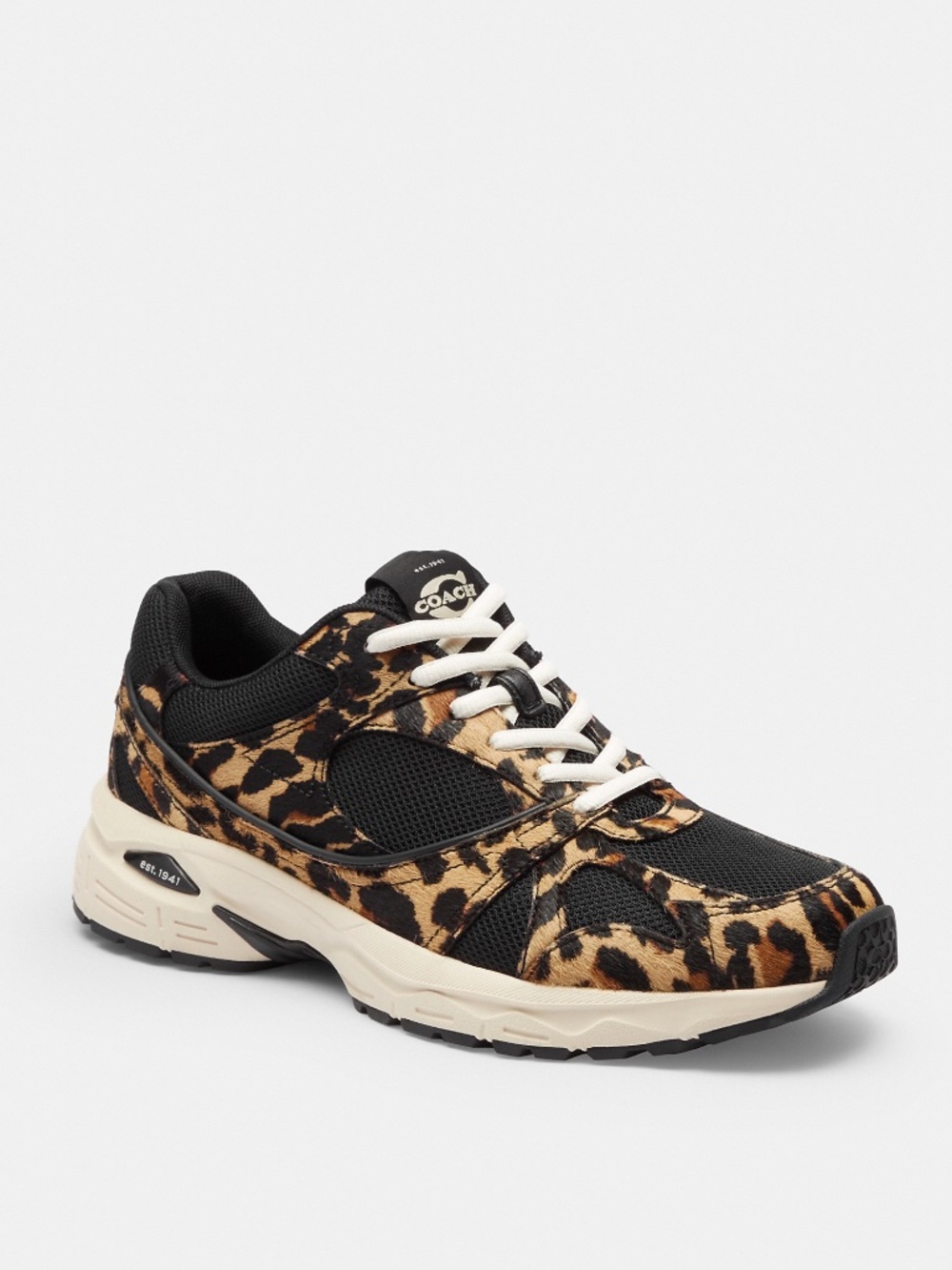 New Coach Sport Sneaker With Leopard Print